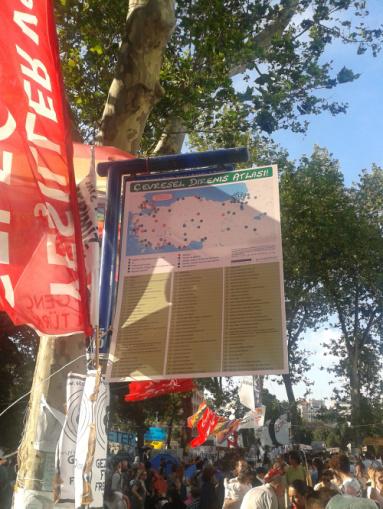 Map in Gezi Park